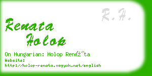 renata holop business card